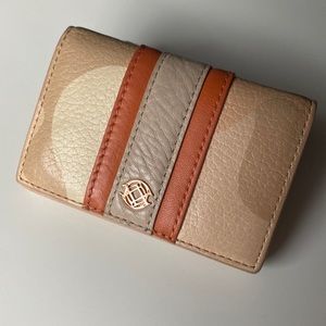 Dagne Dover accordion card case in pink camo